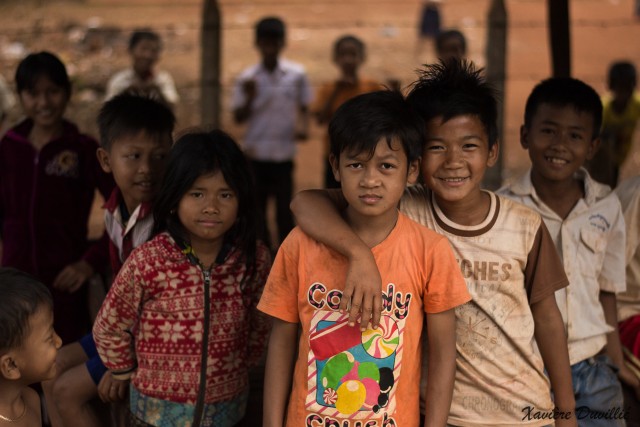 A la sortie de l’école – Province de Mondolkiri – Cambodge
